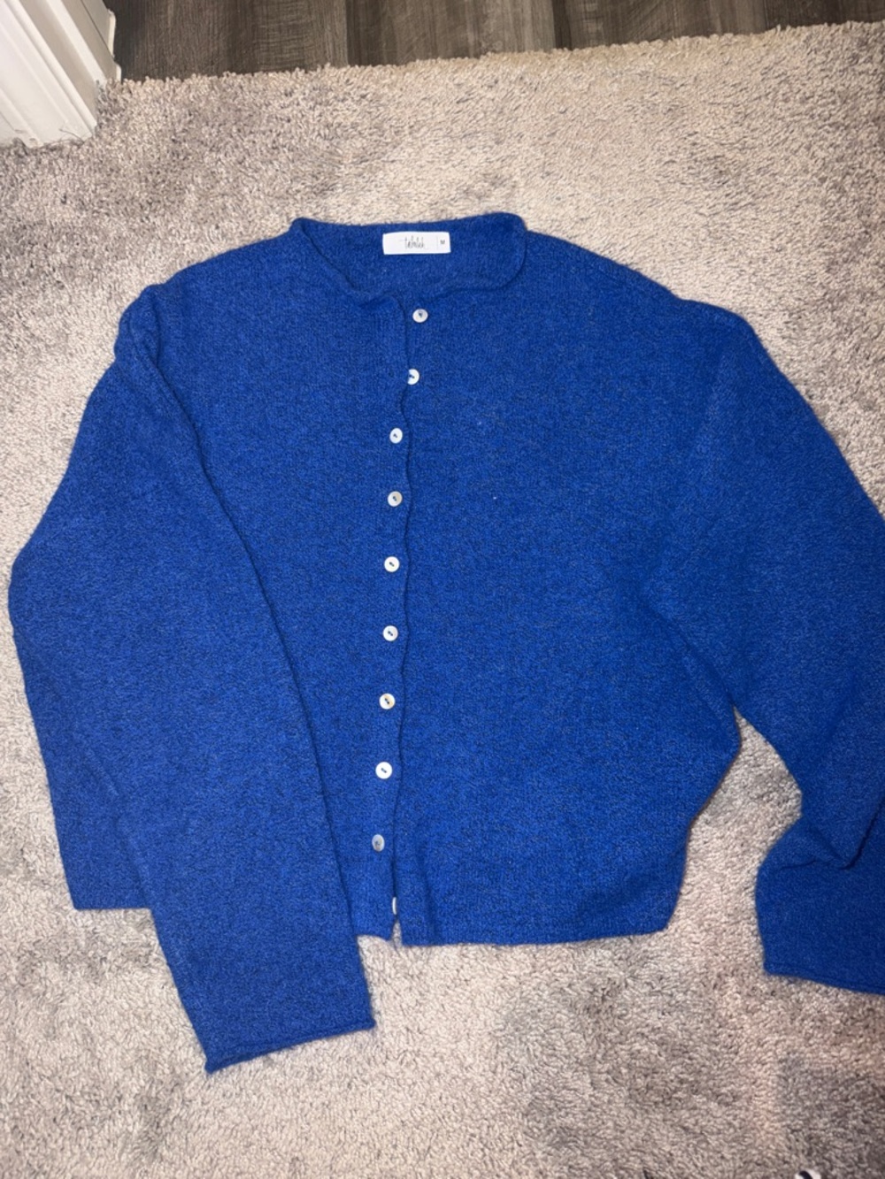 Shop Talulah Isla Cardigan Cobalt Blue